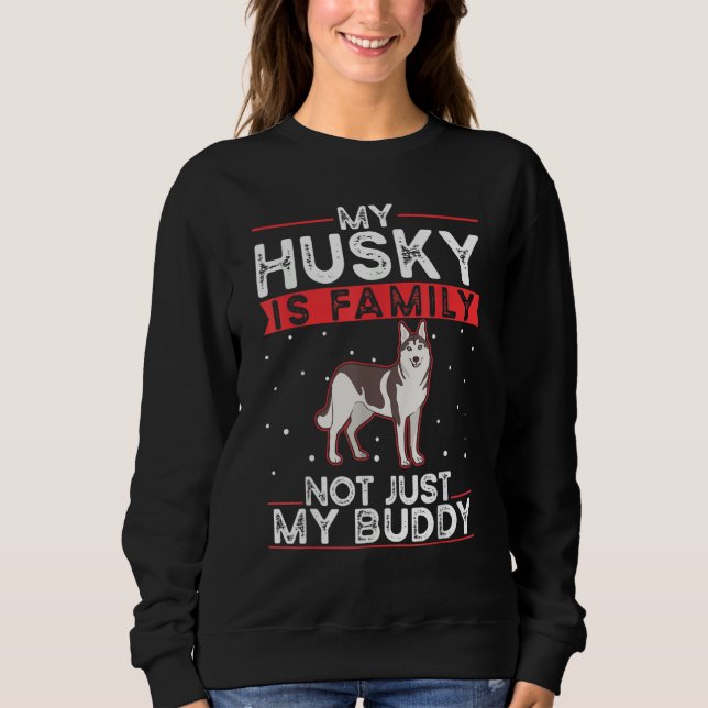 Husky Family Siberian Husky Sweatshirt (Vorderseite)