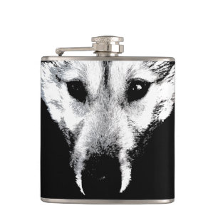 Husky Flask Custom Husky Wolf Pup Drink Flasche Flachmann