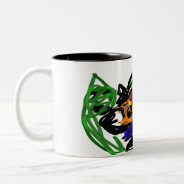 Husky Freude Zweifarbige Tasse