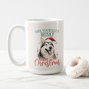Husky Funny Chien Pun de Noël Café Mug
