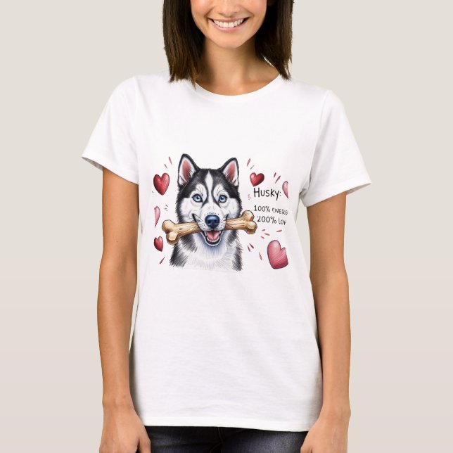 Husky für Huskys T-Shirt (Vorderseite)