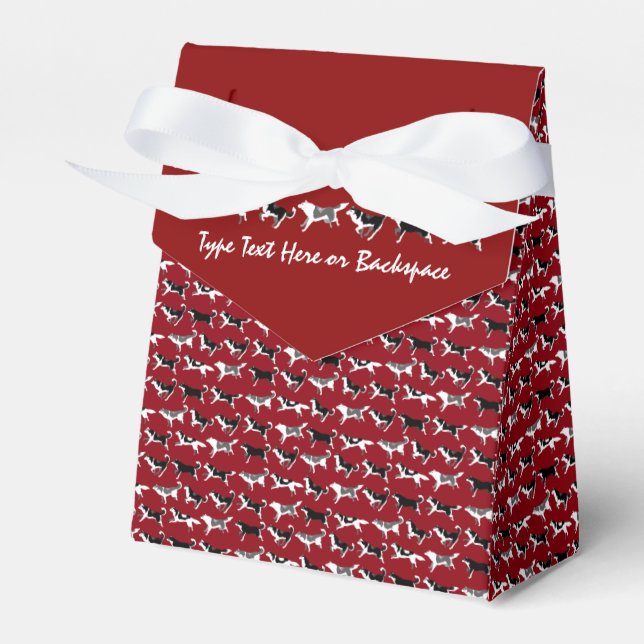 Husky-Geschenkboxen personalisieren Husky-Malamute Geschenkschachtel (Vorderseite)