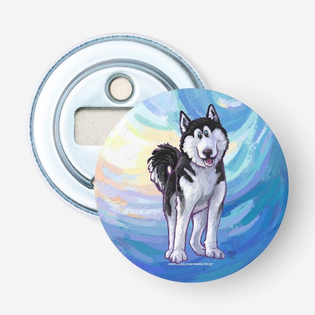 Husky-Geschenke und Zubehör Flaschenöffner (Vorderseite)
