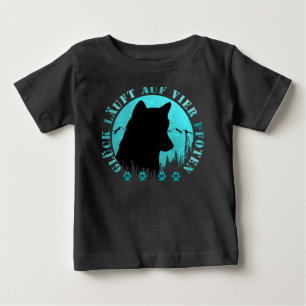 Husky - Glück läuft auf vier Pfoten Baby T-shirt
