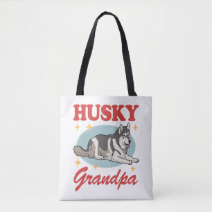 Husky Grandpa Dog Owner Siberian Husky Tasche