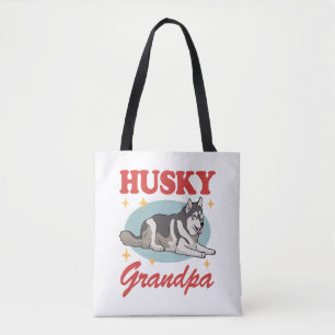 Husky Grandpa Dog Owner Siberian Husky Tasche