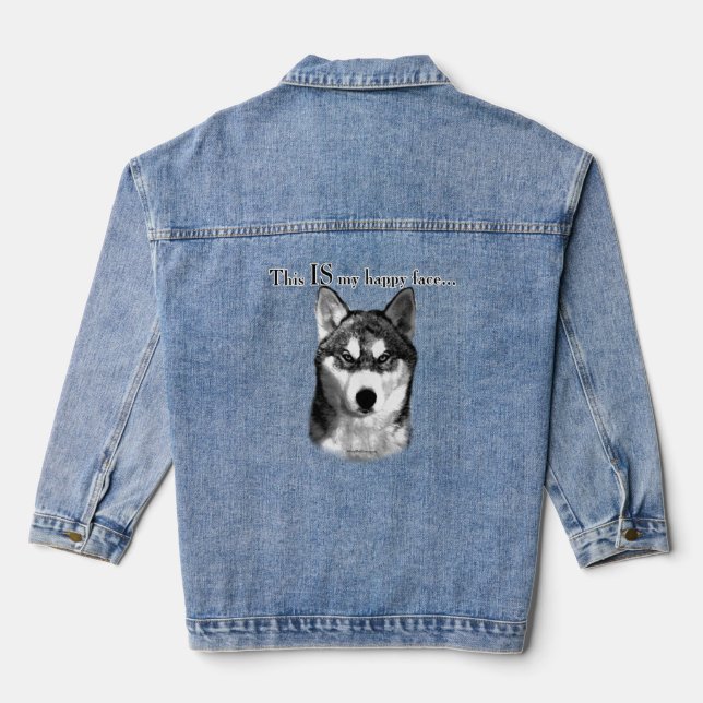 Husky Happy Face denim Jacket Jeansjacke (Rückseite)