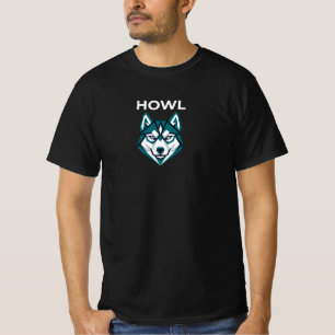 Husky HOWL – Wilder arktischer Wolfshund T-Shirt