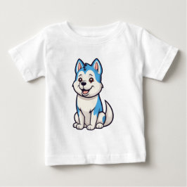 Husky Howlers Husky Dog Power Logo Art Baby T-shirt