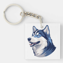 Husky Howlers Husky Dog Power Logo Art Schlüsselanhänger