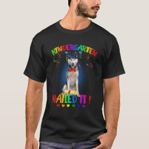 Husky-Hund-Abschlussklasse 22 Kindergarten-Nagel T-Shirt