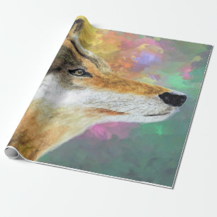 Husky-Hund-Mosel Geschenkpapier