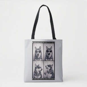 Husky-Hund-Porträt Tasche