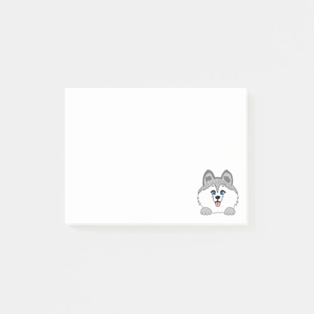 Husky-Hund Post-it® Notizen 4 x 3 (Vorderseite)