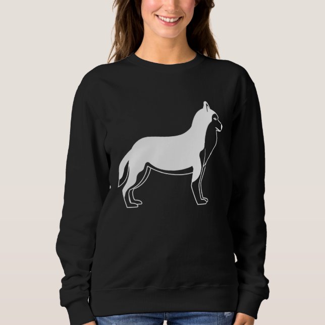 Husky-Hunde Sweatshirt (Vorderseite)