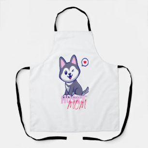 Husky-Hundemama Süß Kawaii Welpe  Schürze