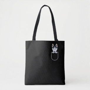 Husky in der Brust Tasche