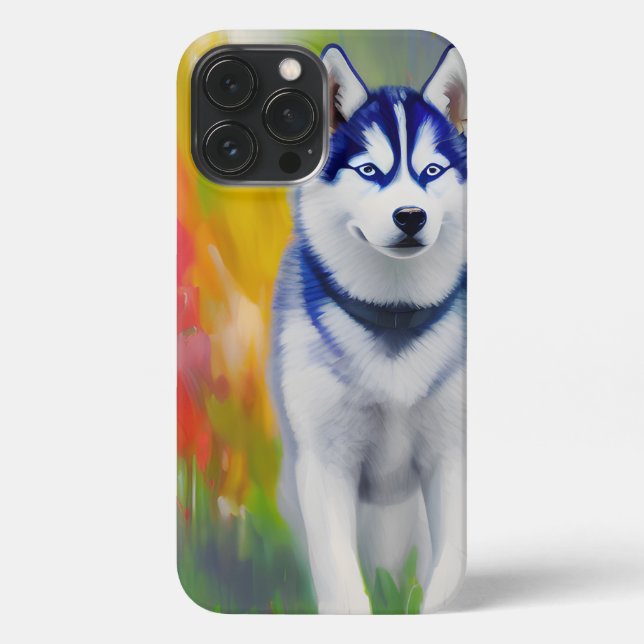 Husky-Inspirierter Fall iPhone 13 Pro Max Hülle (Rückseite)