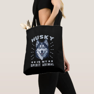 Husky ist mein Geist Tier Majestic Husky Hund Tasche