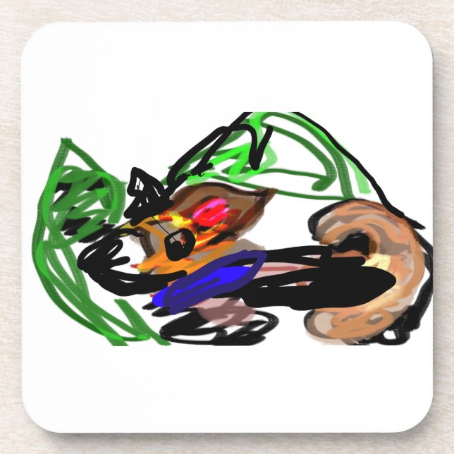 Husky joy getränkeuntersetzer (Vorderseite)