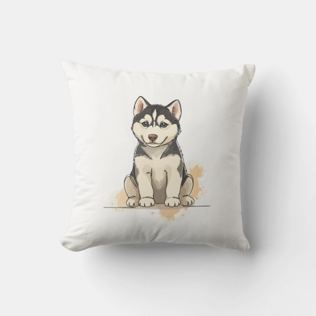 Husky Kissen (Vorderseite)