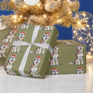 Husky-Liebhaber Weihnachten Sibirischer Weihnachts Geschenkpapier