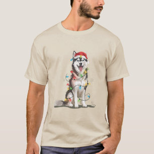 Husky-Liebhaber Weihnachten Sibirischer Weihnachts T-Shirt