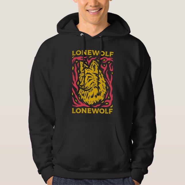 Husky Lonewolf Style Hoodie (Vorderseite)