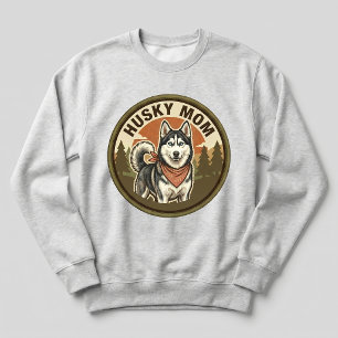 Husky-Mama-Crewneck Sibirischer Husky-Hundefreundi Sweatshirt