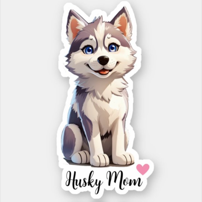 Husky Mama Dog Aufkleber (Von Creator hochgeladen)