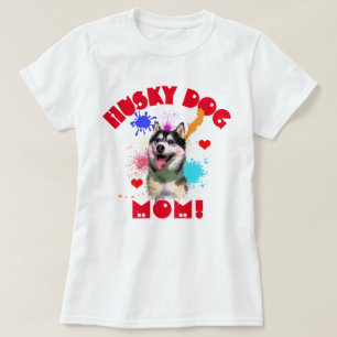 Husky Mama Hund Lover Beste Hunde Mama je T-Shirt