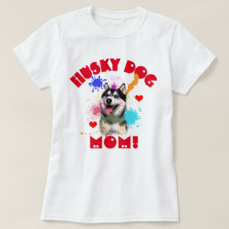 Husky Mama Hund Lover Beste Hunde Mama je T-Shirt