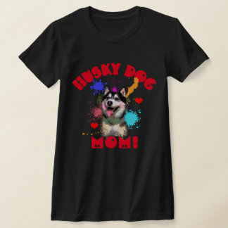 Husky Mama Hund Lover Beste Hunde Mama je T-Shirt