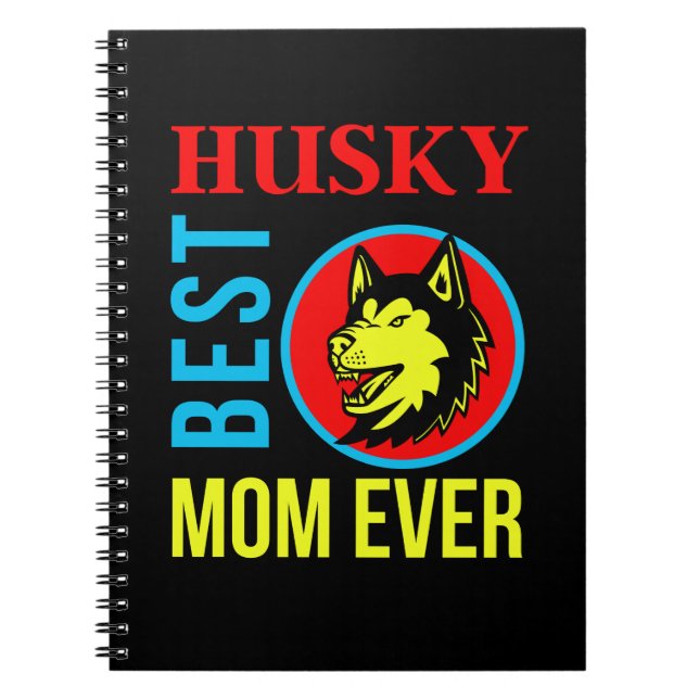 Husky-Mama, Hunde-Mama, Hundegeschenk Notizblock (Vorderseite)