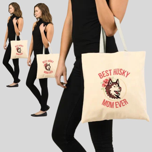 Husky-Mama, Hunde-Mama, Hundegeschenk Tragetasche (Von Creator hochgeladen)