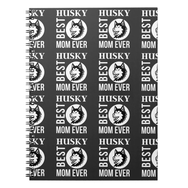 Husky-Mama, Hunde-Mama, Husky-Geschenk Notizblock (Vorderseite)