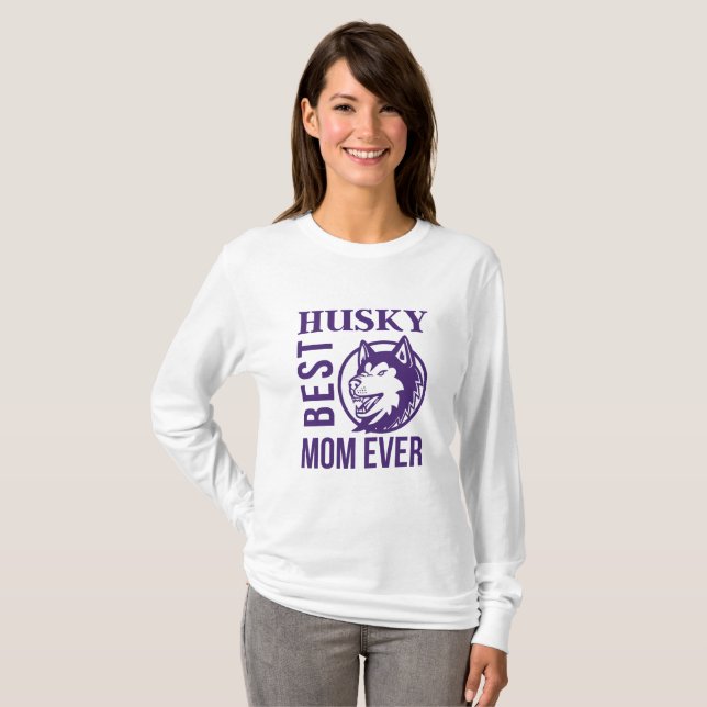 Husky-Mama, Hunde-Mama, Husky-Geschenk T-Shirt (Vorne ganz)