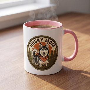 Husky-Mama-Kaffeetasse   Geschenk für eine Sibiris Tasse