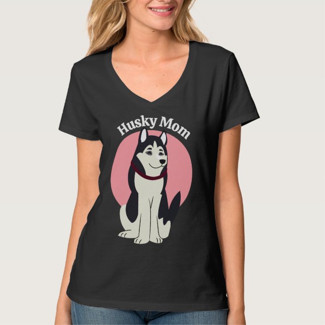 Husky-Mama T-Shirt (Vorderseite)