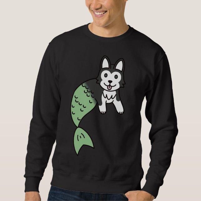 Husky Mermaid Sweatshirt (Vorderseite)