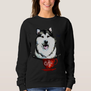 Husky mit Alaskan Malamute Sweatshirt