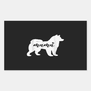 Husky Mthers Day Dog Paw Lover Gift Rechteckiger Aufkleber
