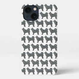 Husky Niedlich Hund Silhouette Weiß iPhone Hülle