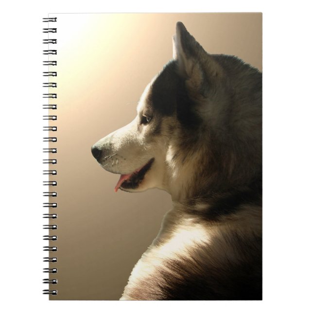 Husky Notebook Siberian Husky Pup Journal Book Notizblock (Vorderseite)
