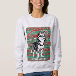 Husky On The Naughty List Sweatshirt