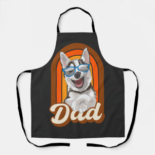 Husky Papa, Papa, Hund, Liebe, Huskies Schürze