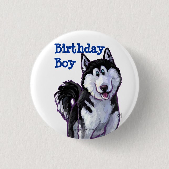 Husky-Partycenter Button (Vorderseite)