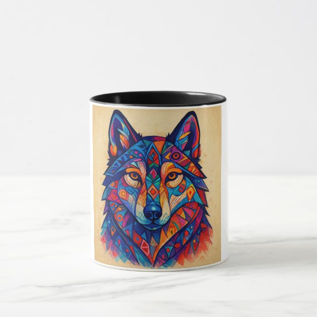 Husky Personalized Wolf Sweatshirt Tasse (Zentrum)
