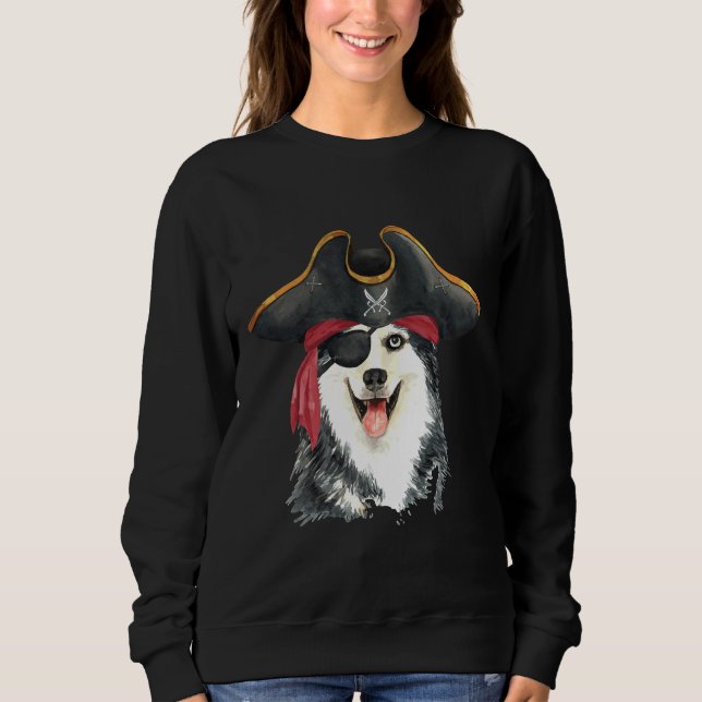 Husky Pirate Style Sweatshirt (Vorderseite)