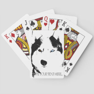 Husky Playing Cards Personalisieren Schlittenhunde Spielkarten